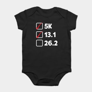 Marathon Check List Baby Bodysuit